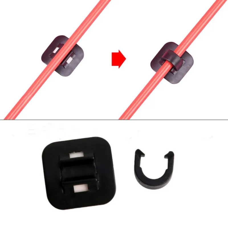 New Outdoor Bike Brake Hydraulic Oil Cable Guide Fitting Line Tube Housing Base Clip Bicycle Mountain Car Line Tube Holder Y6