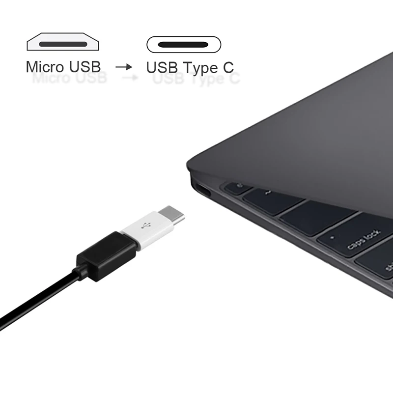 USB адаптер USB C к Micro USB конвертер Кабель type C адаптер USB 3,1 для Macbook samsung s8 huawei p10 p9 OTG адаптер