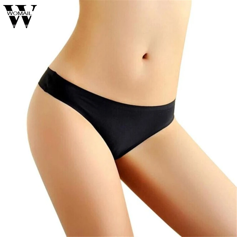 

Brand New Women Sexy Invisible Seamless Underwear Briefs Solid Color Panties 2016 Summer