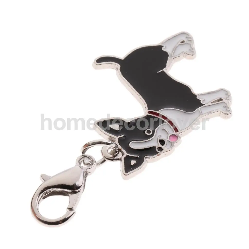 Pet Dog Tag Alloy Collar Accessory Puppy Neck Pendant Key Rings