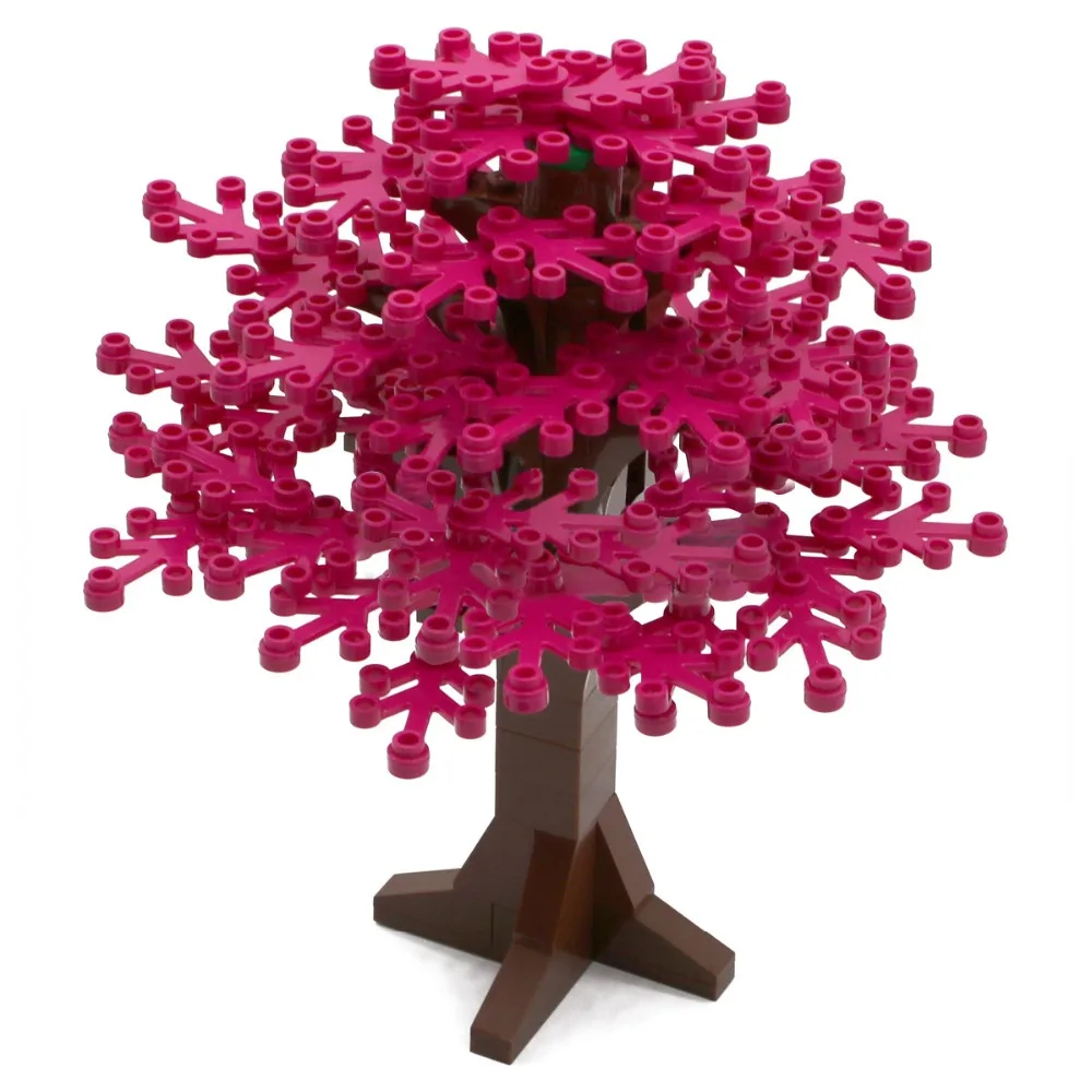 New Arrival 6 Holes Leaves LegoINGlys City MOC Big Green Tree Building Blocks Set DIY Garden Accessories Bricks Kids Toys Gifts (3)