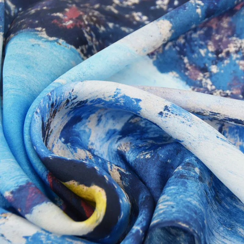 Yilijin шарф из натурального шелка для женщин Edouard Vuillard известные масляные краски цифровое печатное Искусство Шелковый платок и обертывание 160x45 см