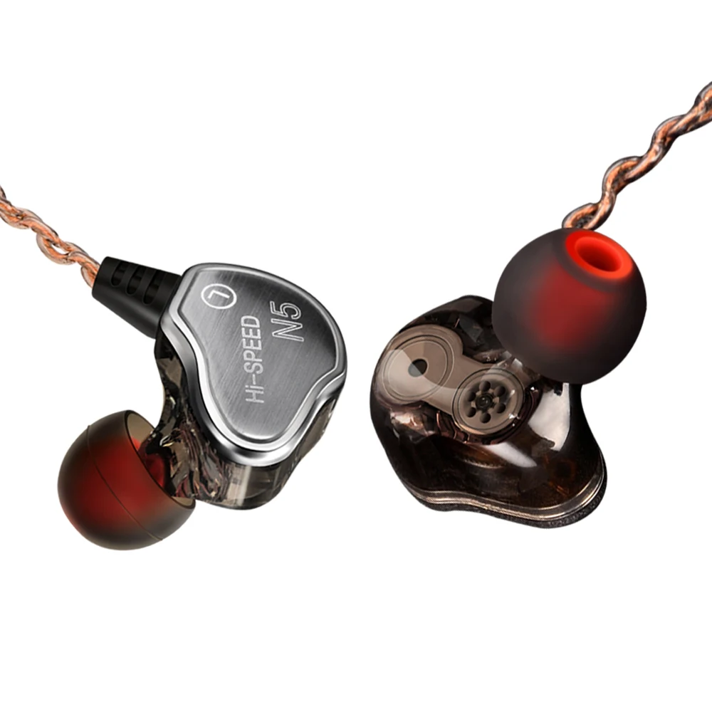 

JEELOCK In Ear 3.5mm Divided Frequency Dual Drivers HiFi Audio Earphone with Microphone for Computer PC Gaming Headset Sport