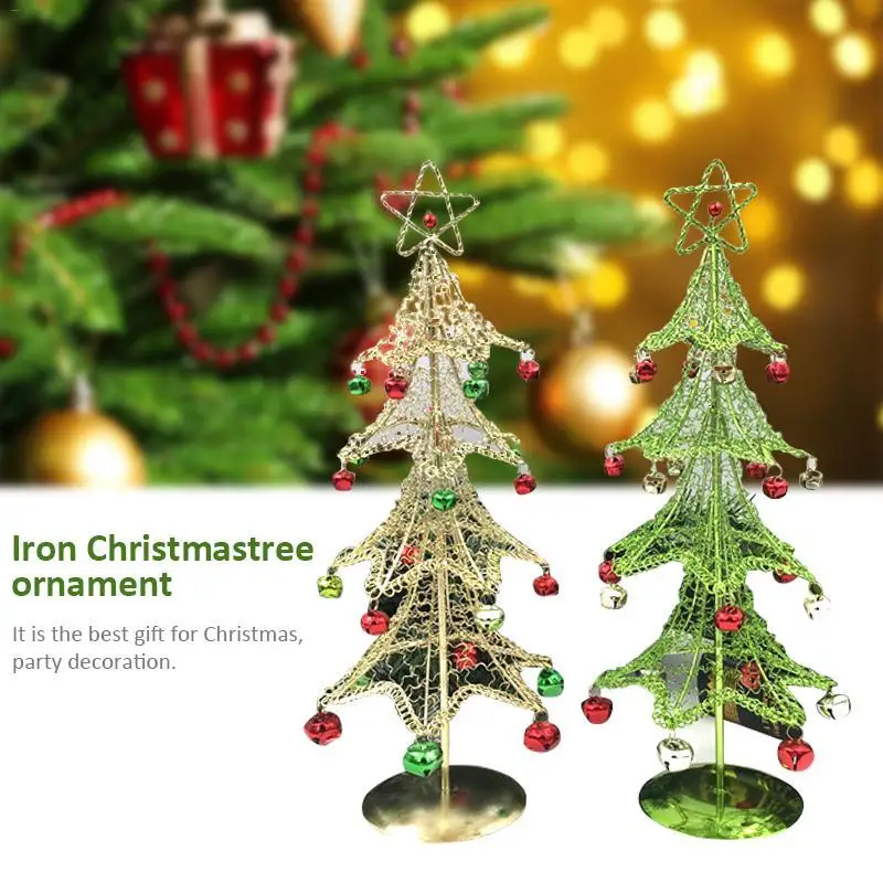 

Christmas Ornament Iron Mini Christmas Tree Desktop Christmas Tree Craft Decoration Gift