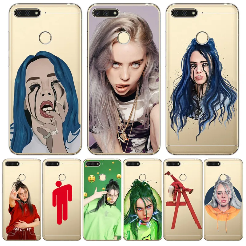 

Luxury Billie eilish For Huawei Honor 10 9 8 8X 8C 7A 7C 7X 7 6X 6A 20 Pro V20 20i Lite phone Case Cover Funda Coque Etui capa