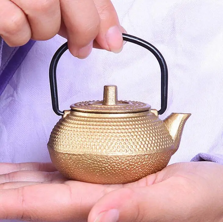 50ml Mini water bottle kettle Cast iron pet Variety of styles Small Bottle Kung Fu Tea | Дом и сад
