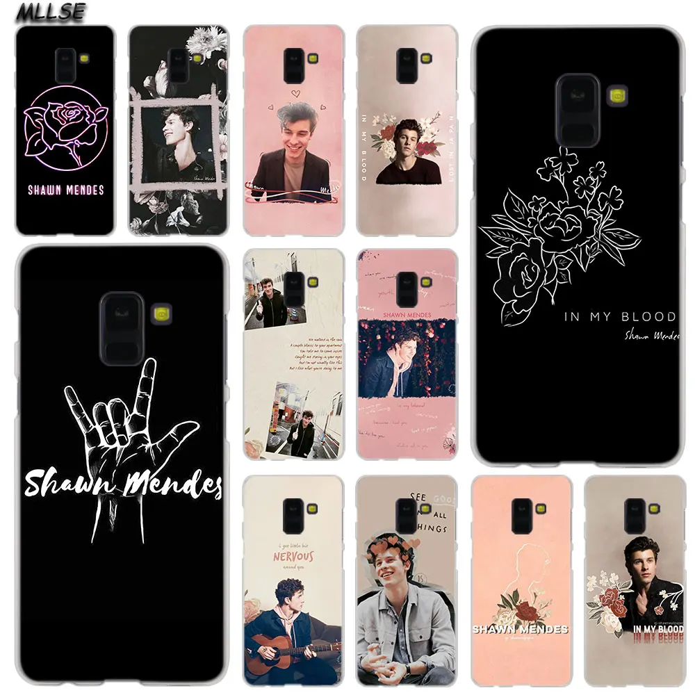 

MLLSE Shawn Mendes pink art Fashion Case Cover for Samsung Galaxy A6 A8 Plus A9 A7 2018 A5 2016 2017 A6S A9Star Note9 8 5 4 Hot