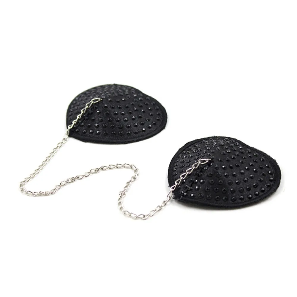 

Sexy Women Chain Nipple Cover Ladies Reusable Breast Wear Silicone Nipple Pasties Stickers Pads Bra Accessories