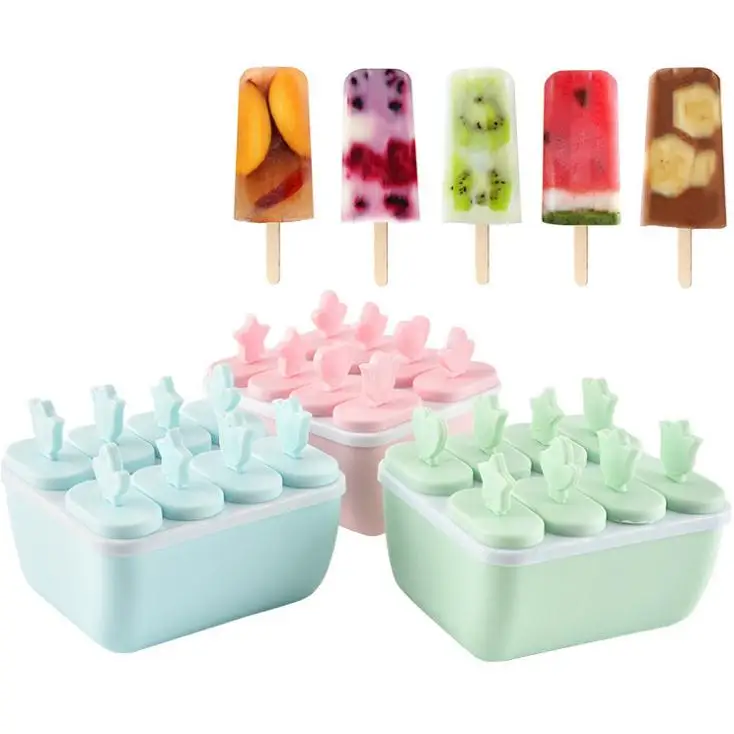 1 шт. 8 ячеек Washoploon мороженое сделать DIY Popsicle Maker форма для сладостей Ice lolly