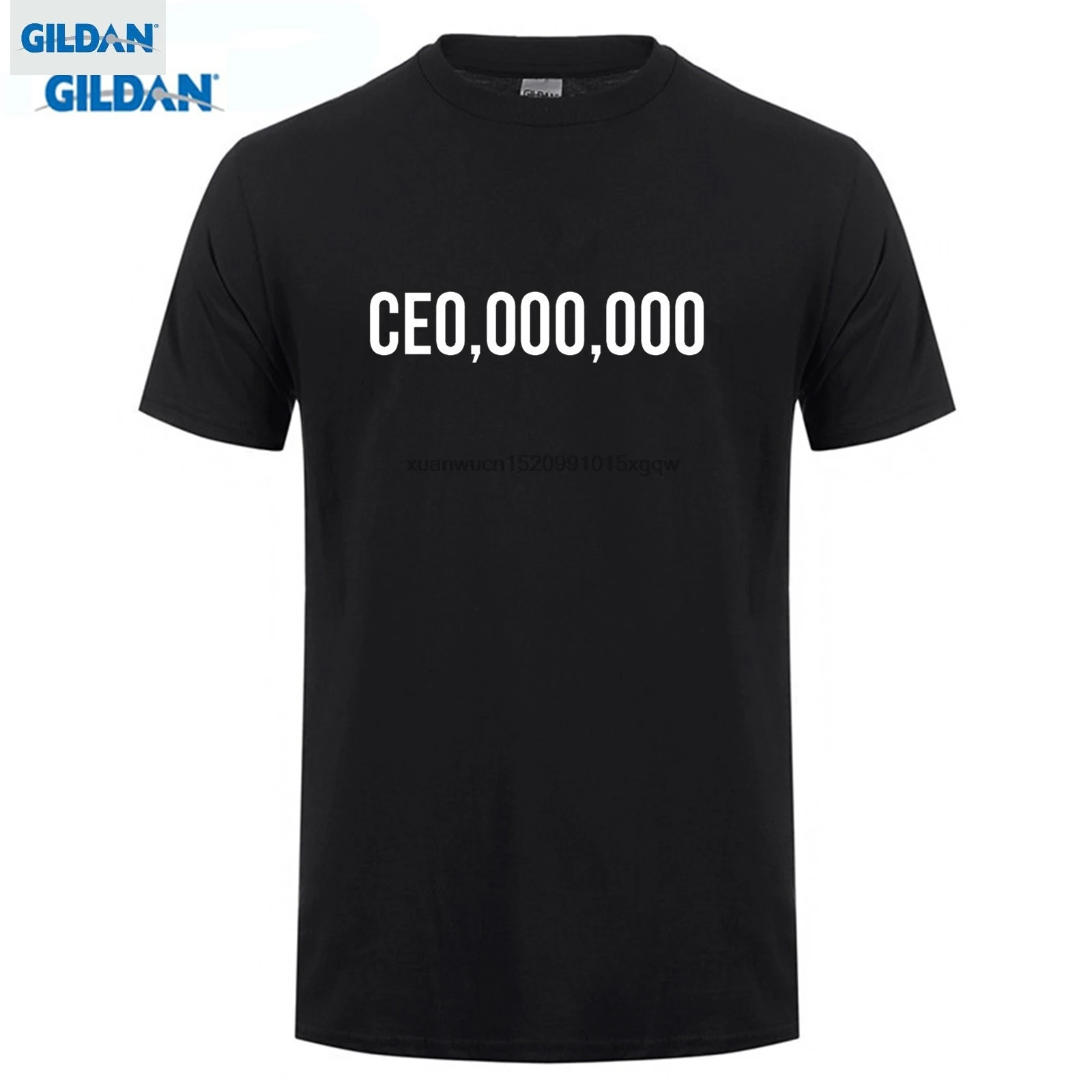 GILDAN CE0,000,000 Black T Shirt Entrepreneur Hustle Boss Life CEO All