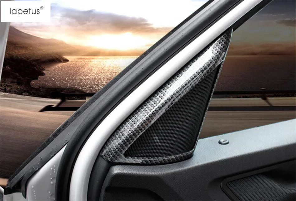 

Lapetus Accessories Fit For Skoda Kodiaq 2017 2018 2019 Pillar A Stereo Speaker Audio Loudspeaker Sound Molding Cover Kit Trim