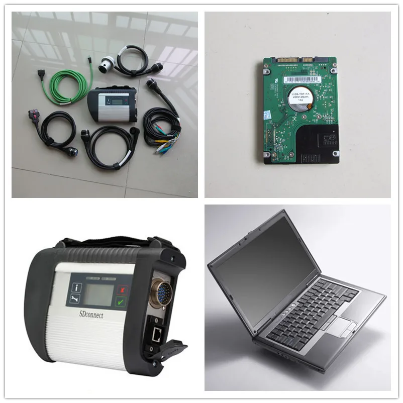 VXDIAG Mercedes SD full set with HDD V2017.05 Version Software laptop D630 MB STAR C4