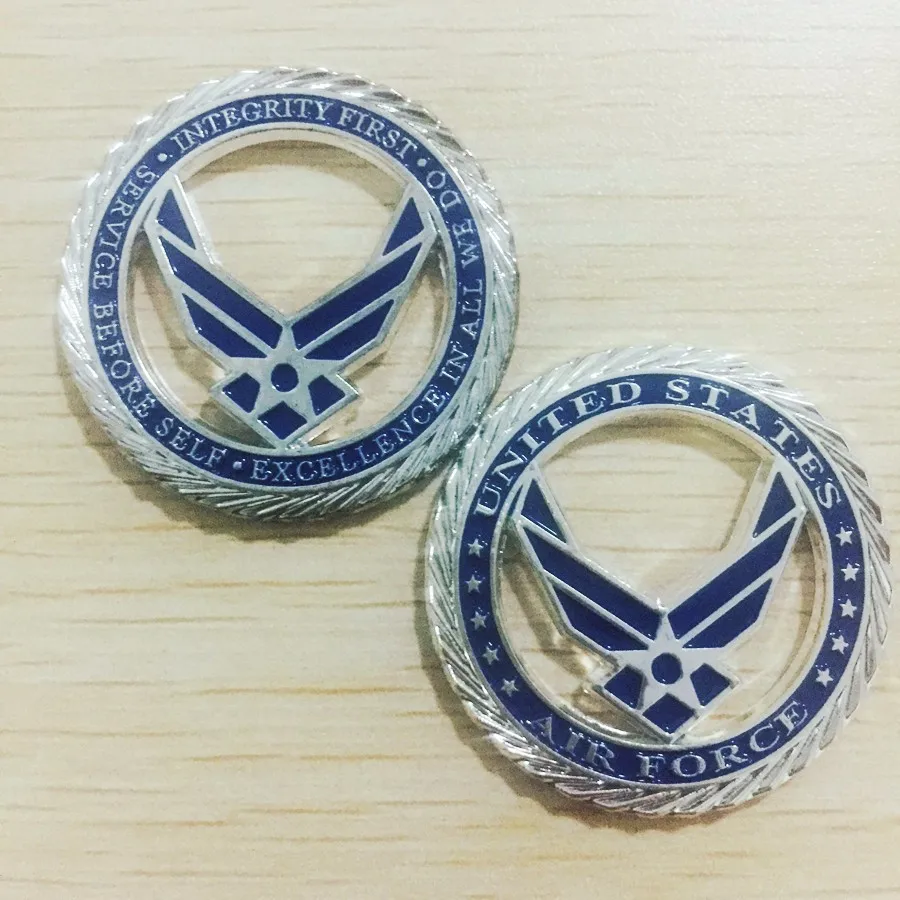 U.S. Coast Guard  Core Values - USCG Brass Challenge Coin (3)