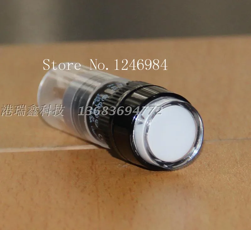 

[SA]P16LMR1-1AB Taiwan Progressive Alliance Round single point without a lock of white reset button switch DECA--10pcs/lot
