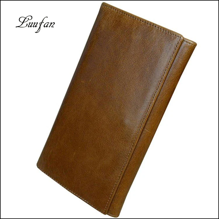 

Wallet Unisex Long Wallet Lightweight fit Cards Name Cards Photo Banknotes Large Capacity Useful Genuine Leather Purse