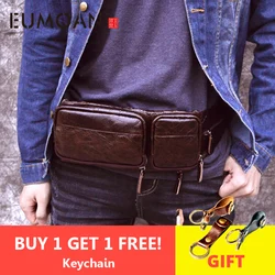 Eumoan Nuevos Hombres de la Marca Paquete de la Cintura Informal Bolso Masculino Cuero Genuino Hombro Fanny Paquetes Hombres Cinturón Bolsa Bolsa para Dinero Teléfono Eumoan Nuevos Hombres de la Marca Paquete de la Cintura Informal Bolso Masculino Cuero Genuino Hombro Fanny Paquetes Hombres Cinturón Bolsa Bolsa para Dinero Teléfono