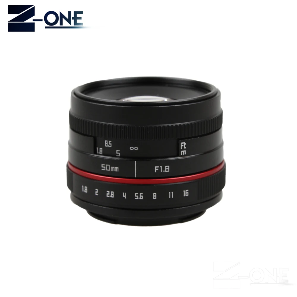 Новинка 50 мм f/1 8 Φ F1.8 объектив камеры для Olympus Panasonic M43 MFT EP5 OMD EM5 Mark II Φ|Объективы