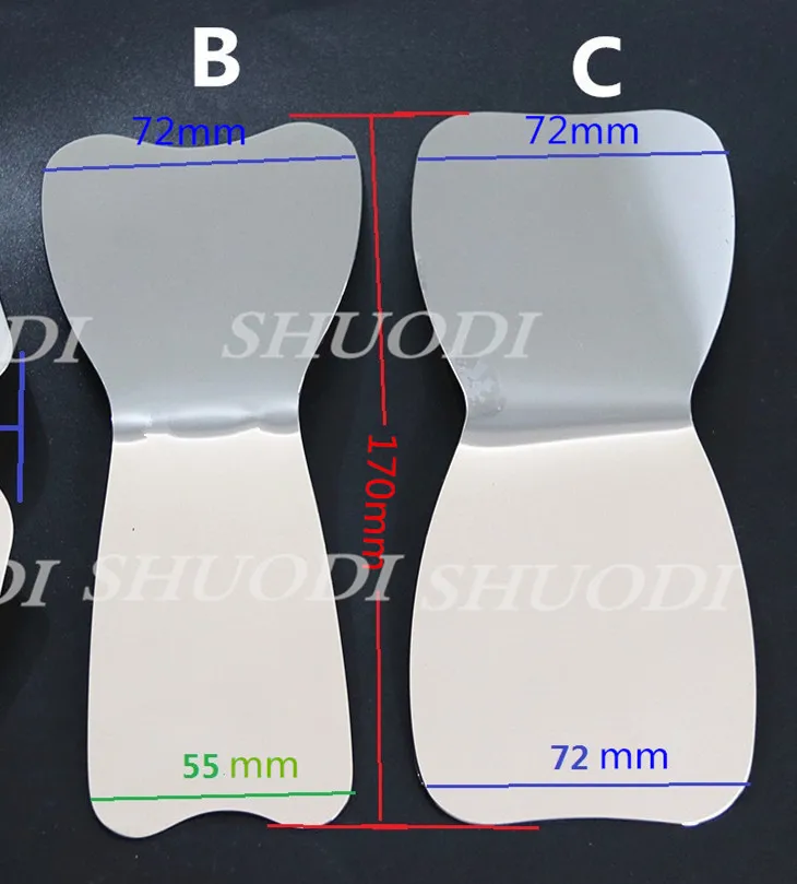 Koop 3 Pcs 2 Pcs Set Tandheelkundige Orthodontische Tanden Whitening Fotografische Spiegel Reflector Spiegel Double Side Instrument Tool