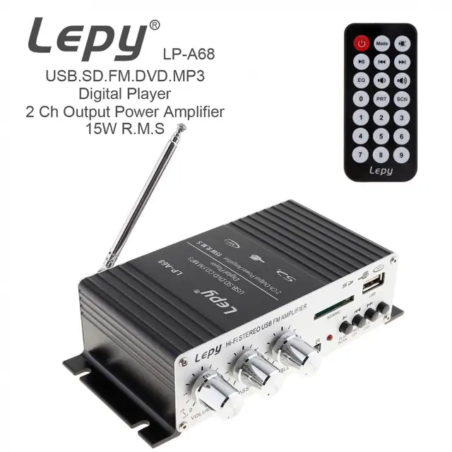 Special Offers LEPY LP-A68 15Wx2 2CH Car Amplifier Digital Car HIFI Auto power amplifier Audio Player FM Radio Stereo amplifier wholesale Special Offers LEPY LP-A68 15Wx2 2CH Car Amplifier Digital Car HIFI Auto power amplifier Audio Player FM Radio Stereo amplifier wholesale