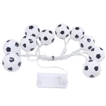 Футбольный Сказочный светильник, Рождественский светильник, уличный светодиодный декоративный светильник из медной проволоки для свадьбы, вечерние гирлянды