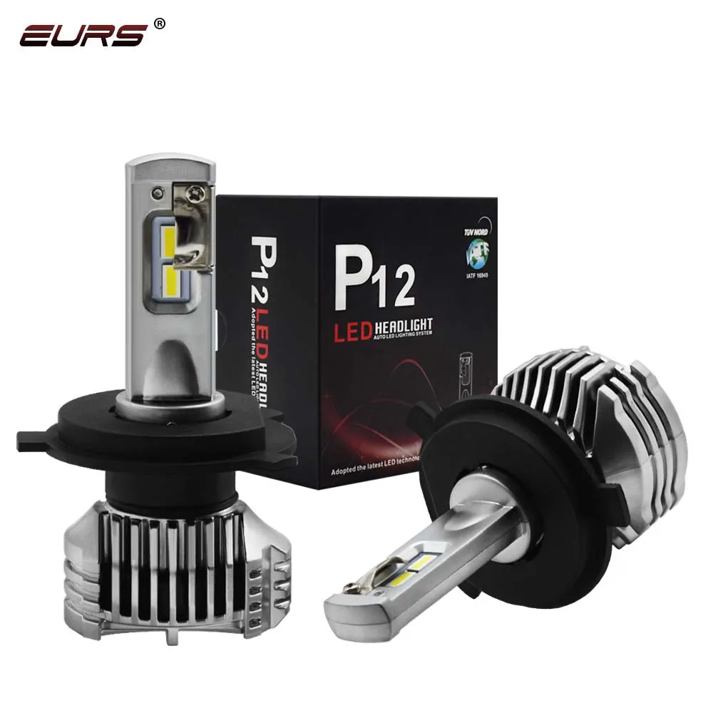 

EURS 2PCS Led H4 H7 H11/H8/H9 H13 Car Led Headlights Hi/lo Beam P12 9005 9006 H1 H3 D1 90W 13000LM Fog Light Lamps Bulbs 12V 24V