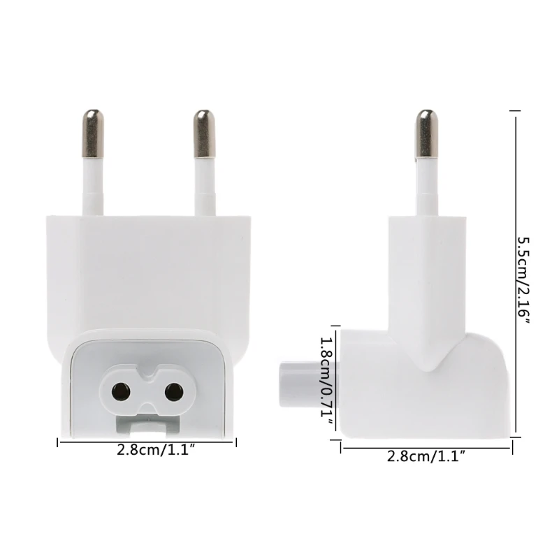 Адаптер для зарядного устройства с вилкой US EU 250 в перем. Тока 2 5 А MacBook/iPad/iPhone и