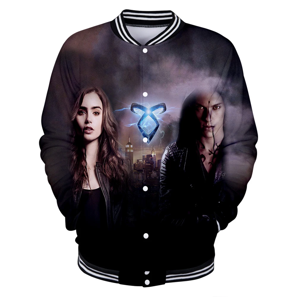 

Shadowhunters 3D Printed Baseball Jackets Women/Men Fashion Long Sleeve Jacket 2019 Hot Sale Casual Trendy Streetwear Clothes