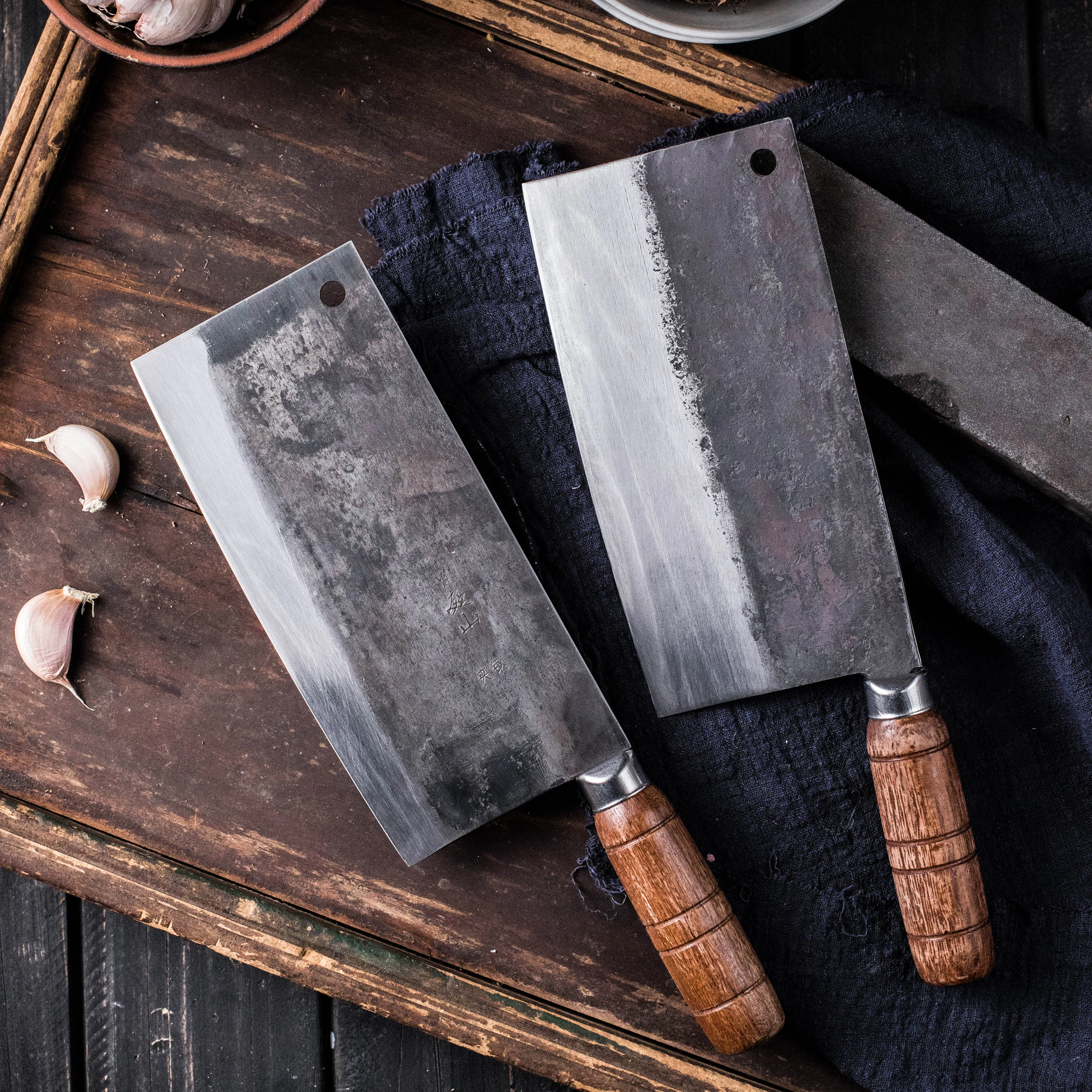  Traditional Handmade Chinese Style Kitchen Cut Meat Vegetable Knife Cooking Knives Chef Special Kni - 33044904691
