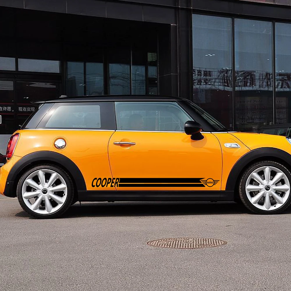 Наклейки для боковой юбки MINI Cooper S One JCW R50 R53 R55 R56 R57 R58 R60 F55 F56 F57 F60|Наклейки на