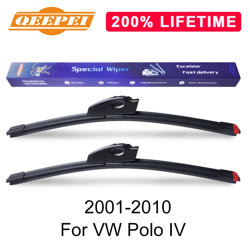 Сменная Щетка стеклоочистителя QEEPEI для VW Polo IV 2001 2010 силиконовая резина