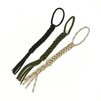 

2Pcs/lot Outdoor Camping Corn Knot Nylon Chain Tool Ornaments Knife Pendant Falling Keychain DIY Tools 7strands Paracord Rope