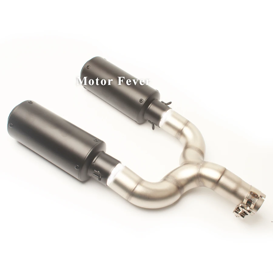 Escape de la motocicleta adaptador de conexión de tubería DB asesino medio tubo de Escape Moto silenciador 51 MM para Benelli 600 sistema de Escape completo partes