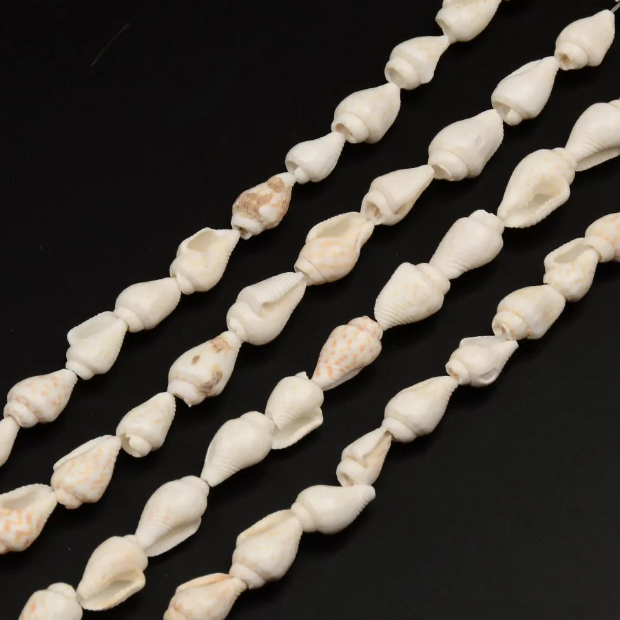 White Conch Shell Beads Trumpet Bead for DIY Jewelry Bracelet Necklace Earring Making about 160pcs/strand | Украшения и