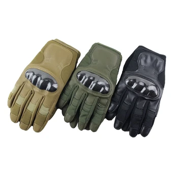 

Outdoor Full Finger Hiking Cycling Training Sport Tactical Gloves Armor Protection Shell Gloves Army Hiking Climbing Airsoft