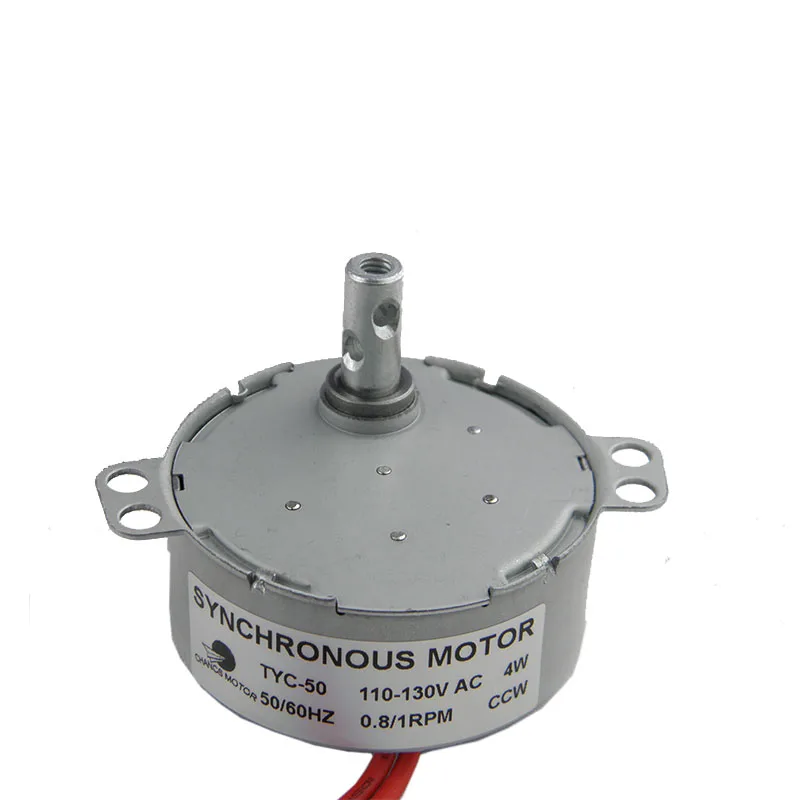 CHANCS TYC-50 110 V AC небольшой низкоскоростной синхронный двигатель 0,8/1 RPM CCW