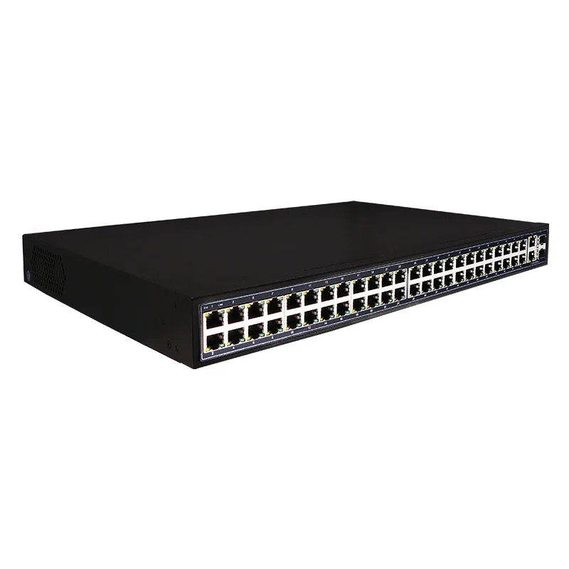 48 портов POE коммутатор Ethernet с 48 портов POE питания к адаптеру камеры "блок управления, беспроводной ap, с 48 10/100M 2 порта 1000 м 2 порта SFP COMBO