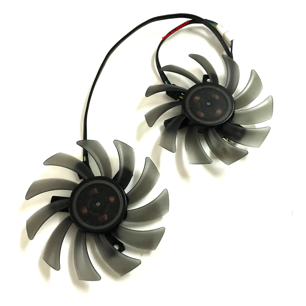 2 шт./компл. 75 мм 4Pin графика карта вентилятор VGA карты кулер для ASUS GTX650TI 660Ti GTX750 GTX760