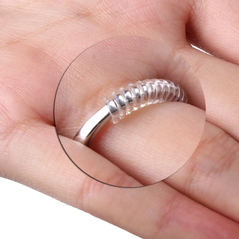 Регулятор размера кольца для свободных колец для любых колец, 4 размера s с полировочной тканью