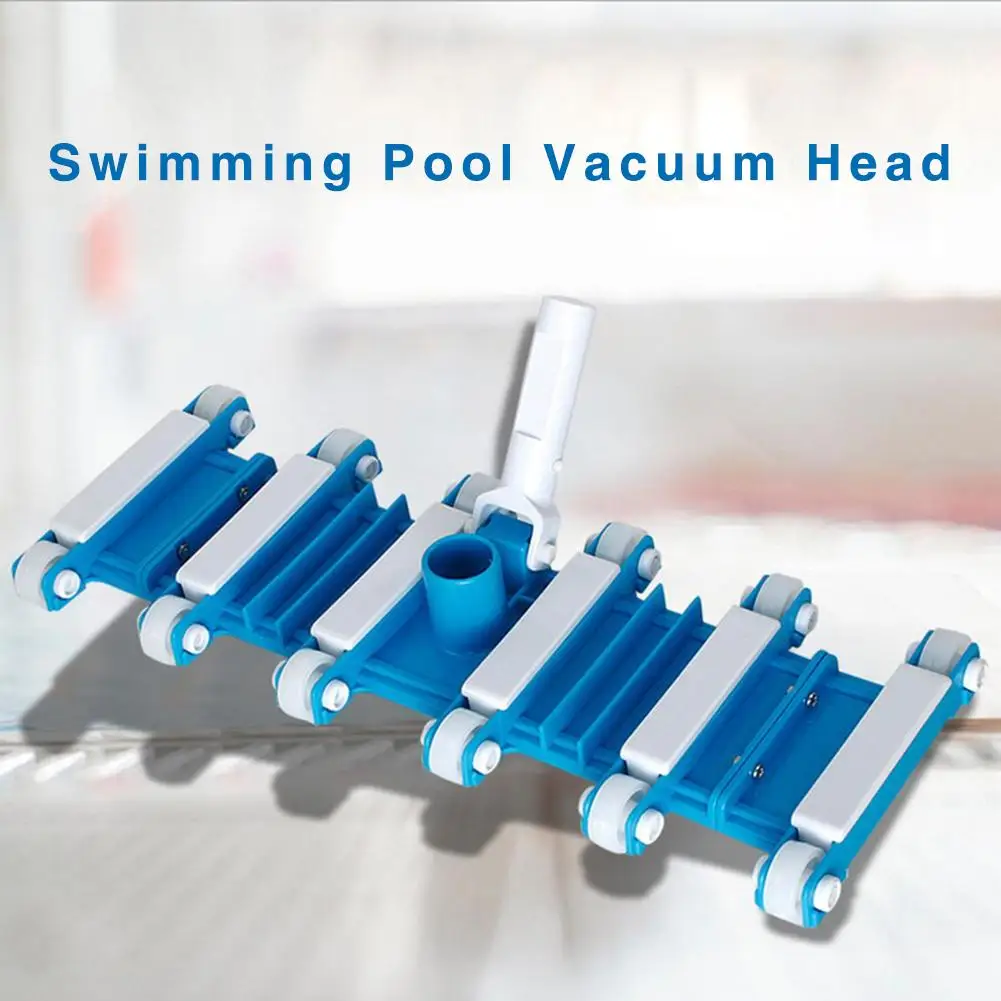 

Swimming Pool Vacuum Head Brush Wheel Durable Pool Brush Cleaning Equipment Floating Objects Cleaning Tools 19 Inch Part Pool