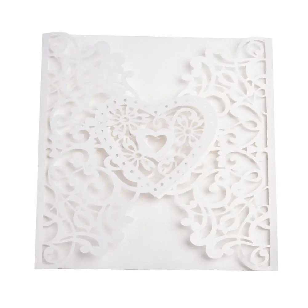  2018 Hot 10PCS European Style Elegant Delicate Carved Lace Wedding Party Invitations Cards Wedding  - 32902877262