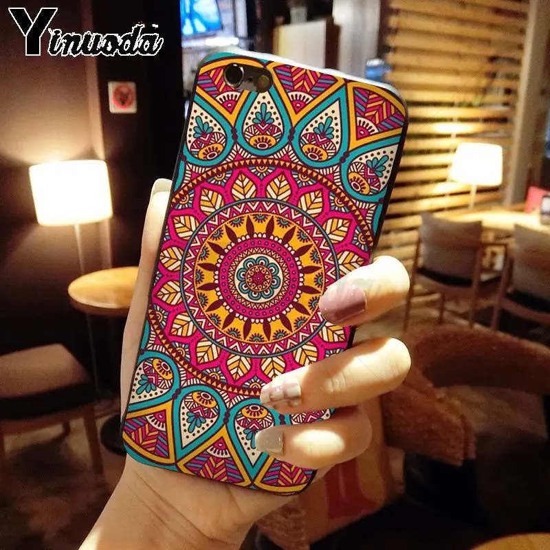 blue gold Mandala flower dream castcher