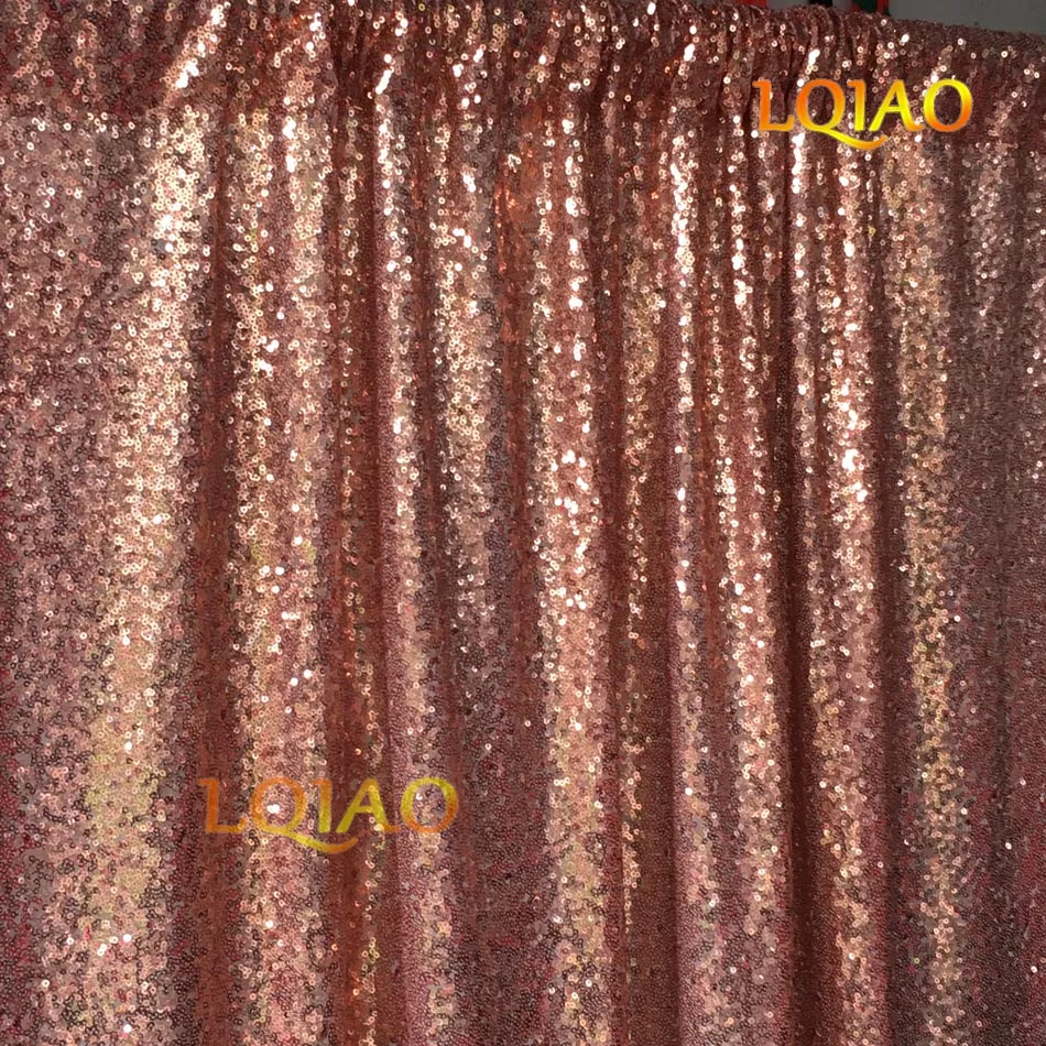 Rose Gold Sequin Backdrop-003