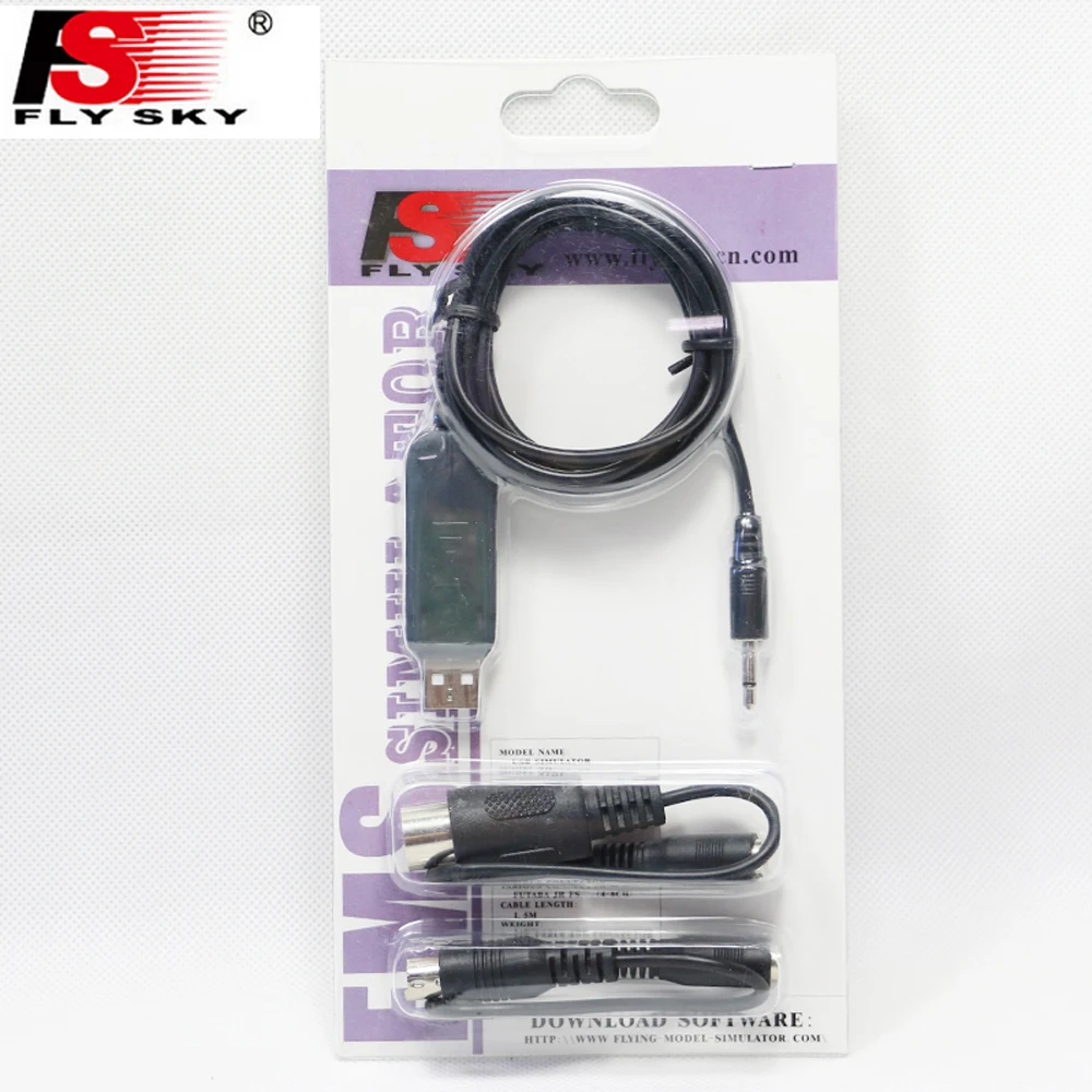 1 Takim Ile Flysky FS-SM100 RC USB-Симулятор Полета FMS Kablo.