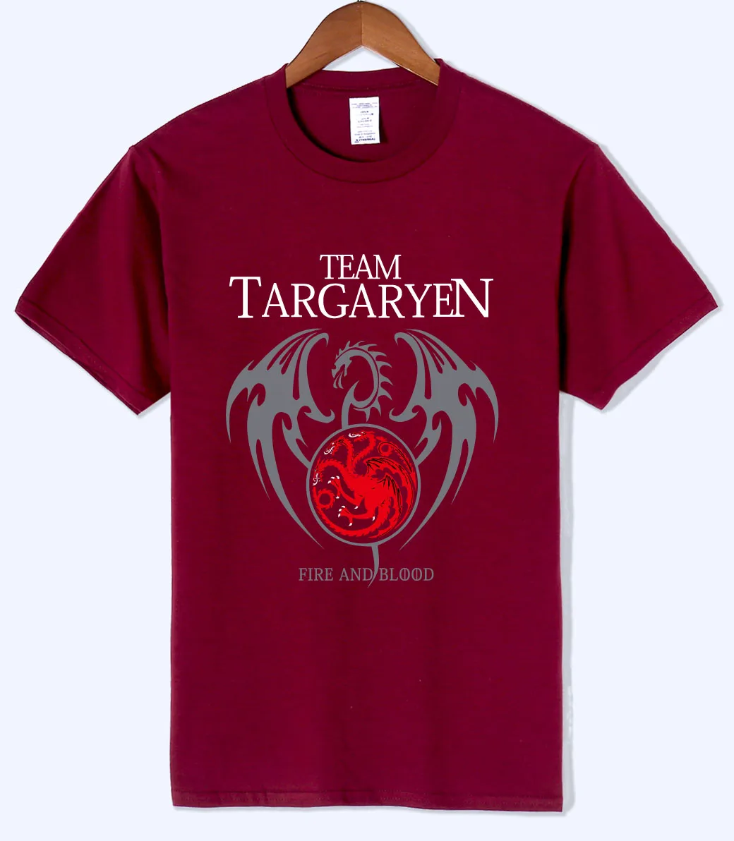 2019 Summer Men Short Sleeve t-shirt 100% Cotton Male tshirt Game of Thrones Targaryen fire& blood men t-shirt extended clothing 2019 Summer Men Short Sleeve t-shirt 100% Cotton Male tshirt Game of Thrones Targaryen fire& blood men t-shirt extended clothing