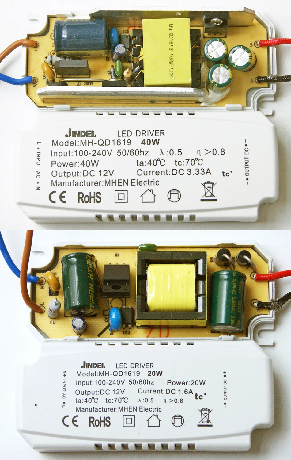 AC110V AC220V для DC12V со светодиодным драйвером постоянного напряжения 12-100 W постоянного тока блок питания CE для G4 G5.3 светодиодные точечные лампы