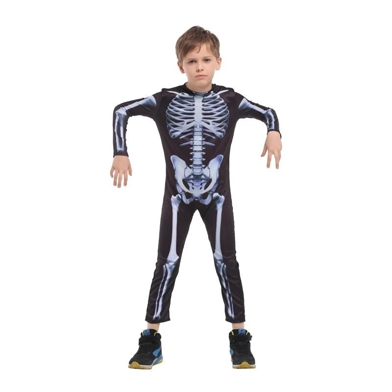 Costumes Carnival halloween skeleton costumes for kids boys boy kids girls child adult women party anime party fancy dress demon