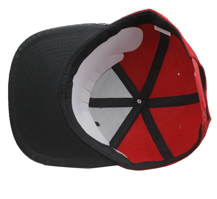 Marvel superhéroe deadpool Hiphop Gorra de béisbol sombrero Casual de moda creativa negro lona roja ajustable Gorra de Baseball 2019