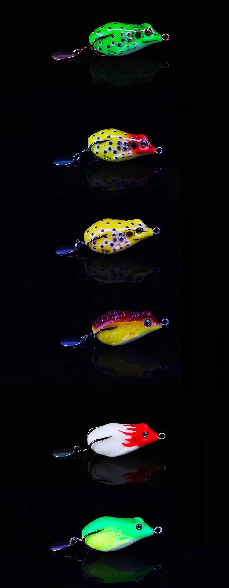 New Pesca Pike Fishing Lure Artificial Bait 10g 50mm Sinking Duck Lure Soft Baits Fishing Wobblers Frog Lure