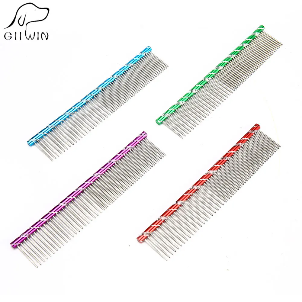 

Pet Hair Comb for Cat Dog Brush Stainless Combs for Hair Pet Grooming Cats Hackle Dogs Accessories Deshedding Brush ZX0007