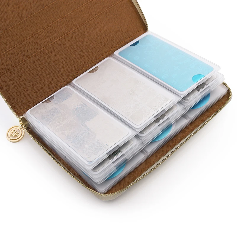 Preise GEBOREN ZIEMLICH 72 Slots Holo Snakeskin Stanzen Platte Colle Halter Nail art Platte Veranstalter